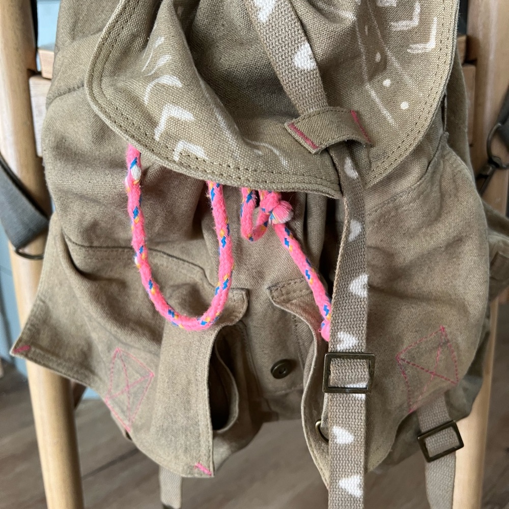 Free people cotton backpack